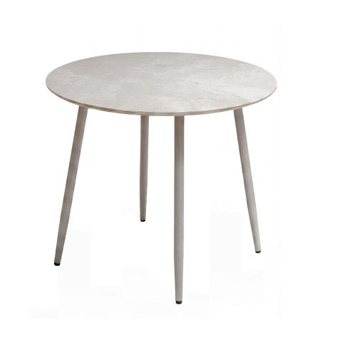 Стол DikLine RKM90 Керамика глянец белый Icelandic white jade (Ostra Bianco Light)/подстолье капучино/опоры капучино Стол DikLine RKM90 Керамика глянец белый Icelandic white jade (Ostra Bianco Light)/подстолье капучино/опоры капучино