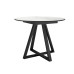 Стол DikLine SKZ100 d1000 Керамика Cristal Onyx Bianco Polished/подстолье черное/опоры черные (2 уп.) Стол DikLine SKZ100 d1000 Керамика Cristal Onyx Bianco Polished/подстолье черное/опоры черные (2 уп.)
