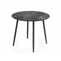 Стол DikLine RKM90 Керамика серый глянец (italian middle grey)/подстолье черное/опоры черные