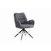 Стул DikLine DC1555 микровелюр AZTEC #15 серый/опоры черные Стул DikLine DC1555 микровелюр AZTEC #15 серый/опоры черные