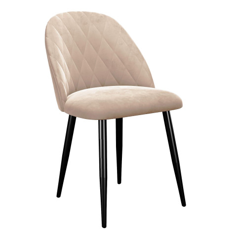 Стул DikLine 302 B03 BEIGE, ножки черные