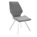 Стул DikLine 242M B22 GREY/ ножки белые Стул DikLine 242M B22 GREY/ ножки белые