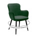 Стул DikLine 503 поворотный TW14 зеленый, ножки черные Стул DikLine 503 поворотный TW14 зеленый, ножки черные