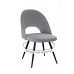 Стул DikLine 383 поворотный B22 GREY, ножки черные
