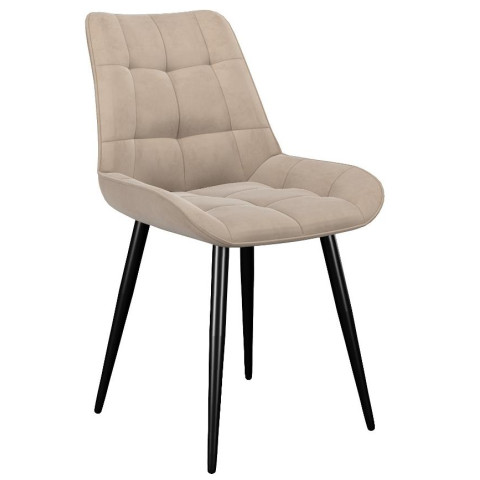 Стул DikLine 206М B03 BEIGE, ножки черные Стул DikLine 206М B03 BEIGE, ножки черные