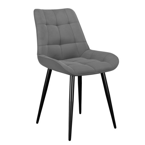 Стул DikLine 206М B22 GREY, ножки черные Стул DikLine 206М B22 GREY, ножки черные