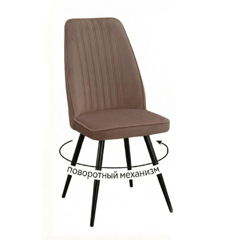 Стул DikLine 327 поворотный B5 LATTE, ножки черные Стул DikLine 327 поворотный B5 LATTE, ножки черные