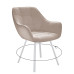 Стул DikLine 252 М поворотный, B03 BEIGE, ножки белые Стул DikLine 252 М поворотный, B03 BEIGE, ножки белые