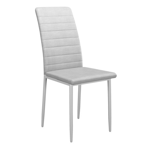 Стул DikLine ТЕКС каркас белый/ KL12 светло-серый Стул DikLine ТЕКС каркас белый/ KL12 светло-серый