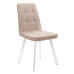 Стул DikLine 207 B03 BEIGE, ножки белые