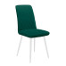 Стул DikLine 205 B10 GREEN/ножки белые Стул DikLine 205 B10 GREEN/ножки белые