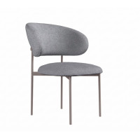 Стул DikLine 201 NS10 GREY, ножки капучино