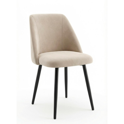 Стул DikLine 335 B03 BEIGE, ножки черные Стул DikLine 335 B03 BEIGE, ножки черные
