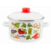 Кастрюля эмал цил Veggies 4,0л ТМ Appetite 1RD201M